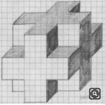 How to draw a 3D optical illusion #pixelvideo - YouTube