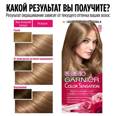 Color Naturals Крем-краска, тон 7.0 Глубокий русый Garnier купить недорого  - интернет-магазин косметики и парфюмерии EDEN cosmetics