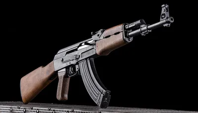 Russian automatic rifle Ak-47 close up, military weapon Stock-Foto | Adobe  Stock