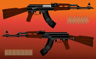 File:AK-47 Rifle silhouette.svg - Wikipedia