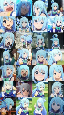 Aqua / Аква | Anime funny, Anime character design, Kawaii anime