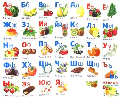 АЛФАВИТ РУССКИЙ. АЗБУКА. БУКВЫ. Карточки для детей РУЗ Ко 9828909 купить за  264 ₽ в интернет-магазине Wildberries