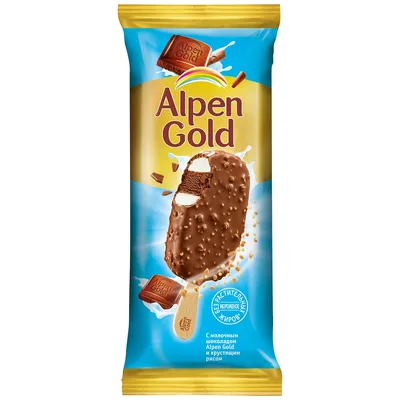 Alpen Gold Молочный с дроблёным фундуком