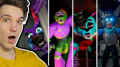 Набор фигурок Аниматроники FNAF, Пять ночей у Фредди 6шт., 14 см, пакет,  разборные 296052 - купить в Москве, цены на Мегамаркет