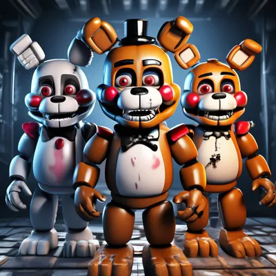 Набор фигурок Аниматроники FNAF, Пять ночей у Фредди 6шт., 14 см, пакет,  разборные 296052 - купить в Москве, цены на Мегамаркет