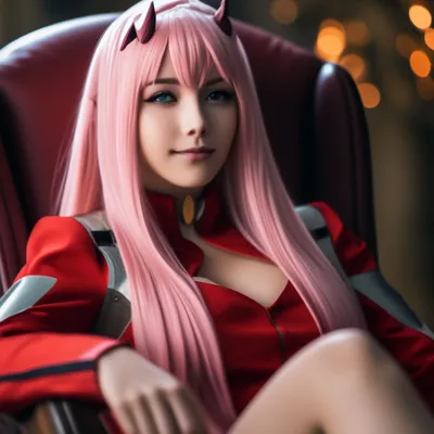 5 Zero Two из аниме \"Милый во …» — создано в Шедевруме