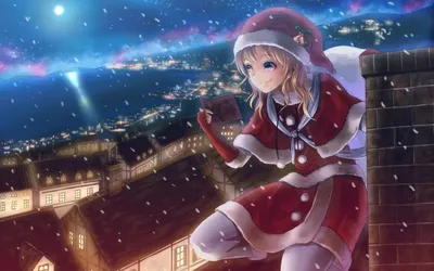 новогодние аватарки | Anime girl, Anime, Anime christmas