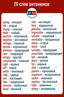 Английские слова антонимы | Уроки письма, Учебные мемы, Работа со словами