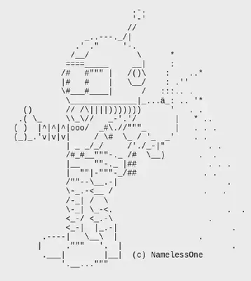 зайчик ascii иллюстрация штока. иллюстрации насчитывающей иллюстрация -  14559561