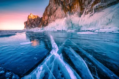 Байкал зимой фото