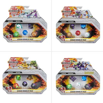 Bakugan Battle Planet, Trhyno, 3 Inch Collectible Action Figures - 2 B –  Tek Toys