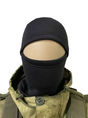 Балаклава-маска на флисе, Чёрная купить по цене 590 рублей с доставкой
