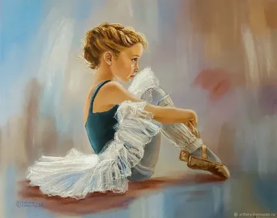 Картина маслом \"Юная балерина\" — В интерьер