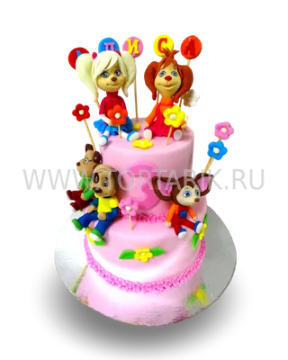 Домашняя кондитерская irina_bakery - 🌈Яркий детский тортик с  Барбоскиными🐶 ______ 2,350кг ✓Начинка: ванильный с клубничным  муссом🍓🍓🍓✓Декор сахарные картинки, шоколадные шары, леденцы  #тортбарбоскины #тортсбарбоскиными #барбоскины #барбоскиныторт ...