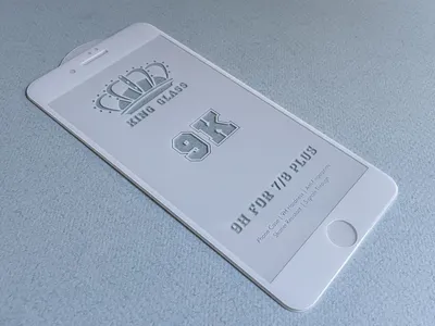 Купить Защитное стекло 6D на весь экран ANMAC для iPhone 6, 6s (Белая  рамка) за 350 руб, в Чехолере