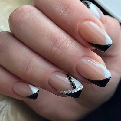 2020 Белый френч на ногтях 300 фото новинок дизайна ногтей | Manicura de  uñas, Uñas de gel elegantes, Uñas de gel cortas