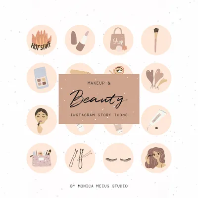 Instagram Story Highlight Icons 20 Makeup Beauty Salon Cover, MUA IG Cover,  Instagram Highlights, Social Media Icons, Blog Branding Kit - Etsy.de