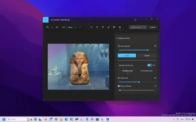 How to blur image background in Photos for Windows 11 - Pureinfotech