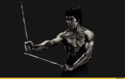 Фотография Bruce Lee Брюс Ли. 1989-1990 года, 23,7 х 18 см