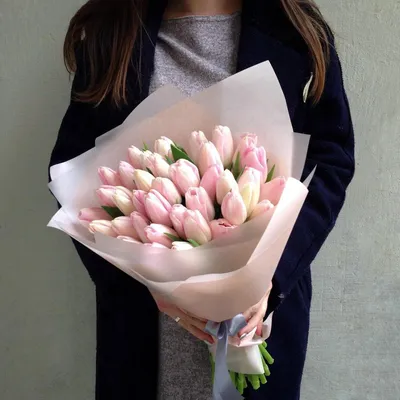 Купить Букет тюльпанов \" Любимой !\" с доставкой в Чехове, Подольске,  Серпухове