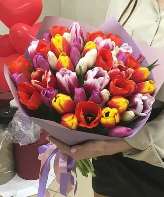 Купить букет из 13 белых тюльпанов в Казани