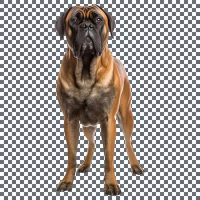 Colorful Bullmastiff Dog, Bullmastiff Portrait, Dog Sticker Clip art, Dog  Lover design, AI generated. 24240817 PNG