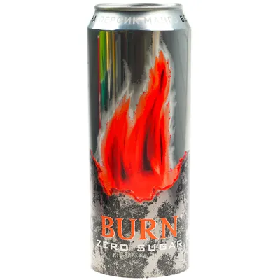 Вода \"Burn\" Dark Energy, Energy Drink, in can, 0.449 л — купить воду \"Берн\"  Темная Энергия, энергетический напиток, в жестяной банке, 449 мл – цена 129  руб, отзывы в Winestyle