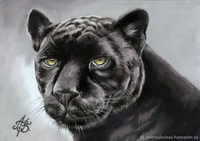 Черная пантера, реалистично, осень, …» — создано в Шедевруме