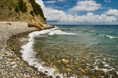 Чёрное море - голубая лагуна, крымский курорт Стоковое Фото - изображение  насчитывающей утесы, курорт: 93524724