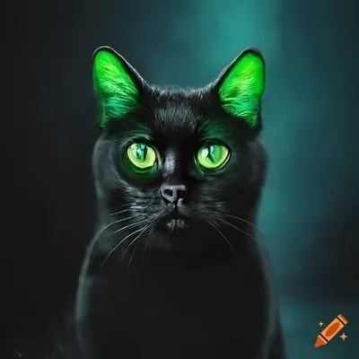 Чёрный кот | Cats, Animals, Art