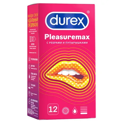 Durex презервативы pleasuremax 12 шт. - цена 629 руб., купить в интернет  аптеке в Москве Durex презервативы pleasuremax 12 шт., инструкция по  применению