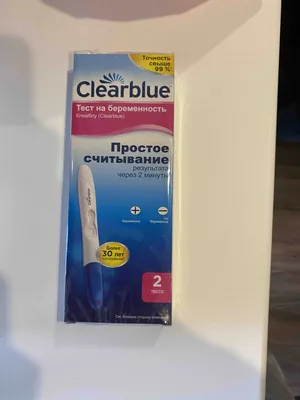 Clearblue Тест на беременность Clearblue Plus, результат за 5 дней  дозадержки менструации, 1 тест