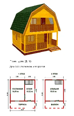 Дачный домик «Пряничный» из бруса - купить по выгодной цене от  производителя «ТопсХаус» в Москве. Дачные дома