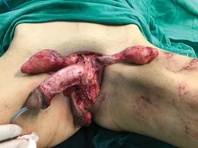 Trauma: Multiple finger degloving treated with medial cross arm flap and  temporary syndactyly