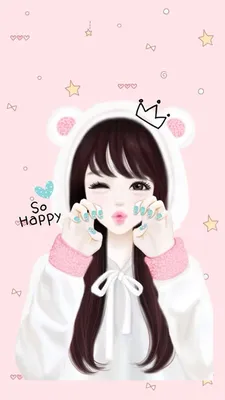 Обои iPhone wallpapers | Cute cartoon girl, Anime, Cute girl wallpaper