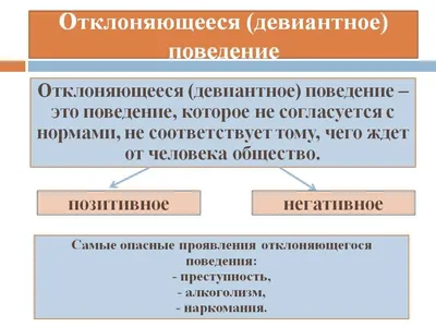 Девиантное поведение и причины его возникновения