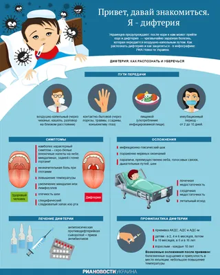 Дифтерия: как распознать и уберечься | РИА Новости Украина