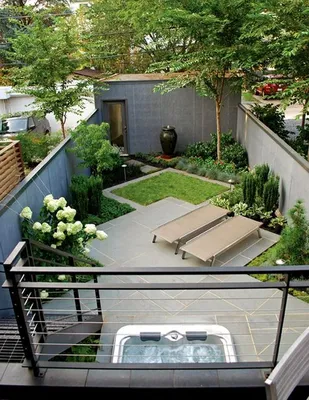 30 идей дизайна маленького двора | Small courtyard gardens, Small yard  landscaping, Small backyard garden design