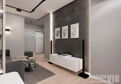 MINIMALIST APARTMENT 35 sq.m. INTERIOR DESIGN - YouTube