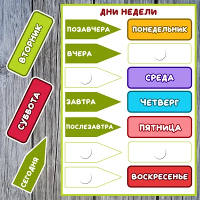 Развивающее пособие \"Дни недели\" - купить с доставкой по выгодным ценам в  интернет-магазине OZON (971123903)