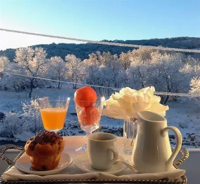 Добрые пожелания 💞 Открытки | ❄️ Доброе морозное утро ноября ☕ Хорошего  Счастливого дня 💕 | Дзен