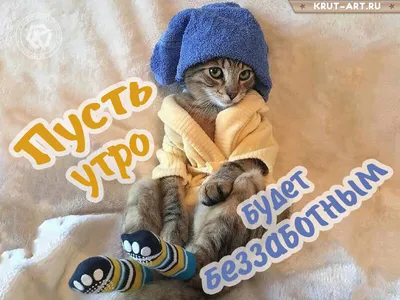 Доброе утро | Original card, Good morning, Holiday