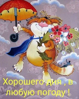 ДОБРОЕ УТРО! 🍁🍒🍫☕🍂🍎🍂☕🥧🍒🍁 Хорошего настроения в любую погоду!  🍁🍄🦔🍄🍁 | Утренние сообщения, Сообщения, Доброе утро