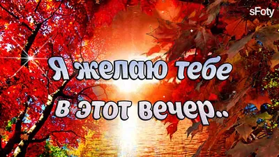 Осенние картинки \"Доброго вечера!\" (229 шт.)