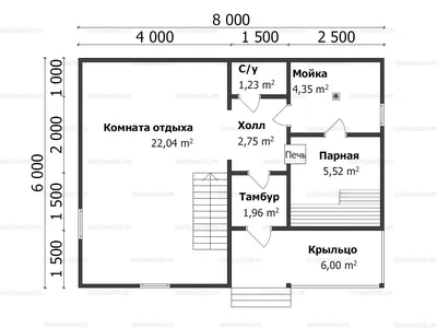 Каталог ПРОЕКТ ДОМ-БАНЯ 7.3Х9.5 (№ДБ2) от компании Люксстрой