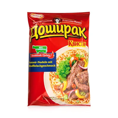 Лапша Doshirak Квисти со вкусом говядины 70г - отзывы покупателей на  маркетплейсе Мегамаркет | Артикул: 100025761473