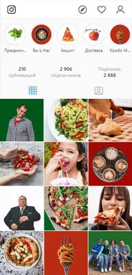 Визуал Instagram для доставки еды | Оформление ленты | Behance :: Behance