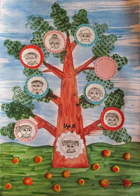семейное дерево, дерево рода | Семейное дерево, Поделки для детей, Поделки