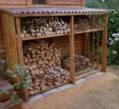 Дровник своими руками. How to build a Firewood-Storage Shed - YouTube