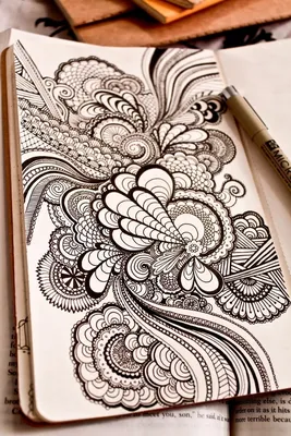 Пин на доске Zentangle Step-outs G